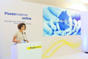 La presidente Paola Todini presenta la nuova Fondazione Poste Insieme Onlus