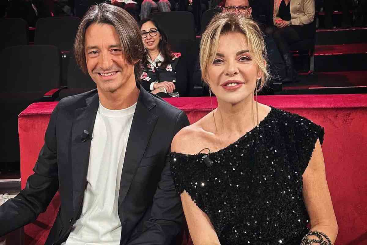 alba parietti con il figlio